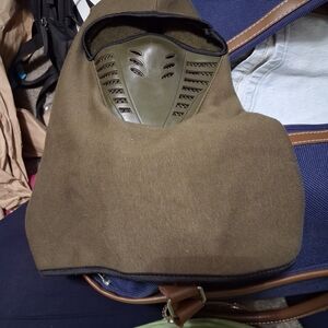 Source Unknown Olive Green Tactical Hood with Ventilated Face Shield